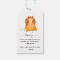 Little Turkey | Baby Shower Thank You Gift Tags