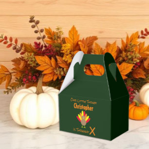 Little Turkey Birthday Favor Boxes