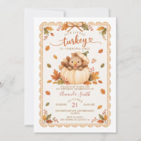 Little Turkey First Birthday Fall Thanksgiving