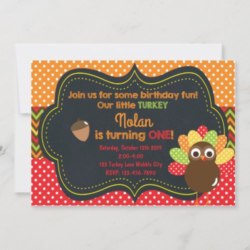 Little Turkey Invitation