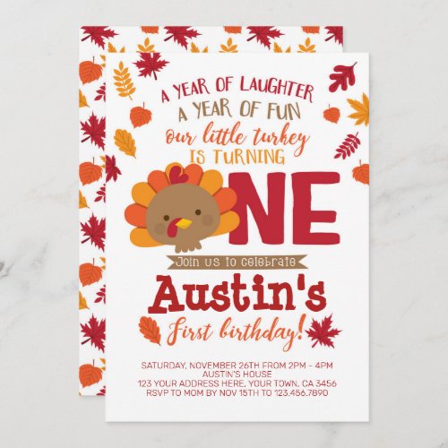 Little Turkey Invitation