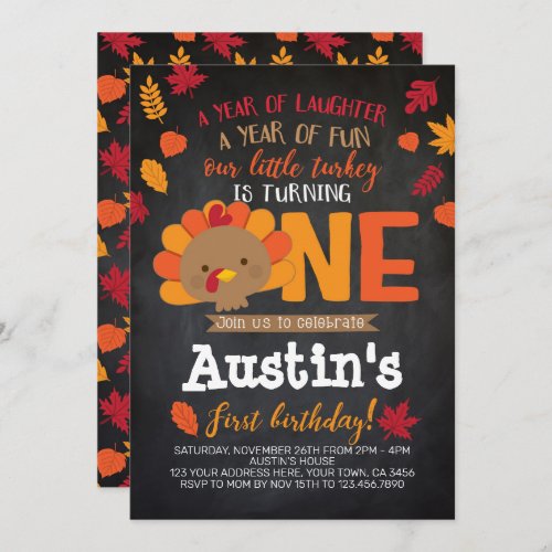 Little Turkey Invitation