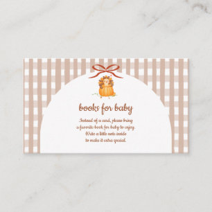 Little Turkey Is On The Way Baby Shower Enclosure Card