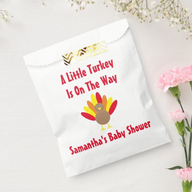 Little Turkey On The Way Favor Bag (Sealed)