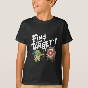 Little turtle aiming a bow an arrow T-Shirt