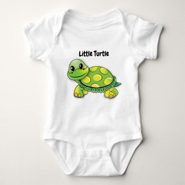Little turtle baby bodysuit (Front)