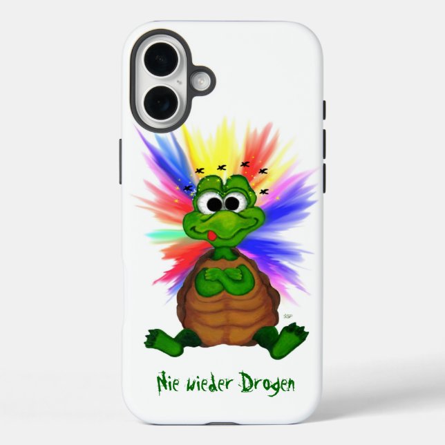 Little Turtle , Never more Drugs ! Case-Mate iPhone Case (Back)