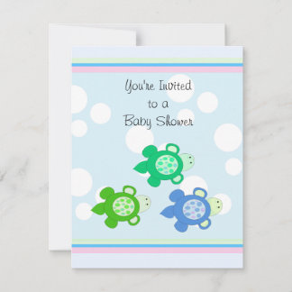 Little Turtles Baby Shower Invitation