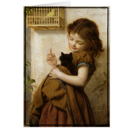 Little Tuscan Girl with Kitten and Bird (Front)