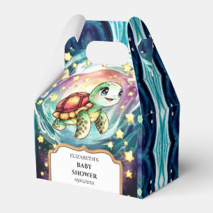 Little Under the Sea Turtle Baby Shower Favor Boxes