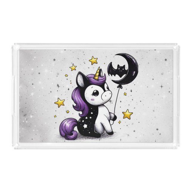 Little Unicorn Acrylic Tray (Front)