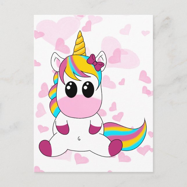 Little Unicorn Postcard (Front)