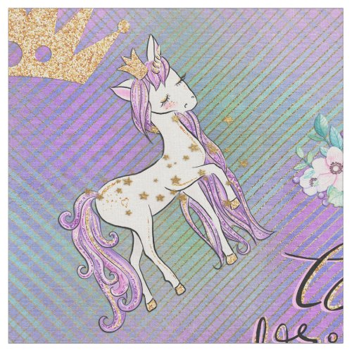Little Unicorn Princess Fabric