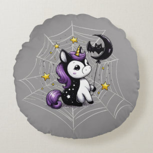 Little Unicorn Round Pillow