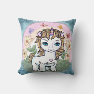 Little Unicorn Throw Pillow