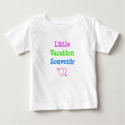 Little Vacation Souvenir Cute Funny Baby T-Shirt