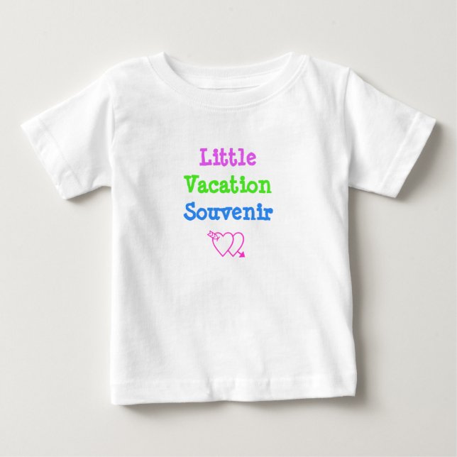 Little Vacation Souvenir Cute Funny Baby T-Shirt (Front)