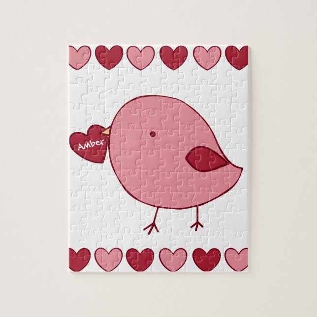 Little Valentine chick custom puzzle (Vertical)