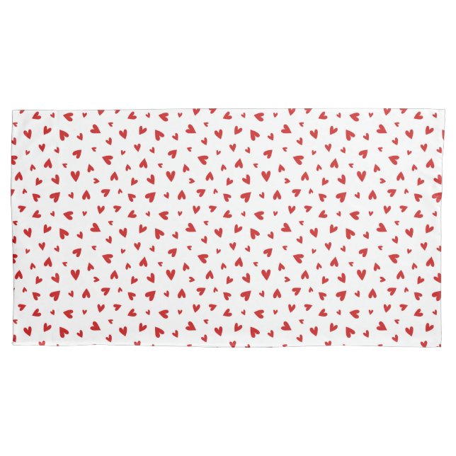 Little Valentine Hearts Pillow Case (Front)