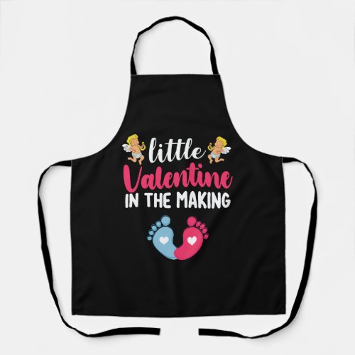 Little Valentine In The Making Pregnancy Pregnant Apron