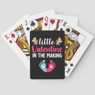 Little Valentine In The Making Pregnancy Pregnant Poker Cards