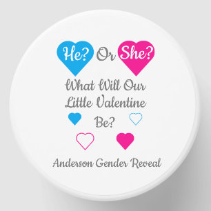 Little Valentine Valentine's Day Gender Reveal Mini Candle Favors