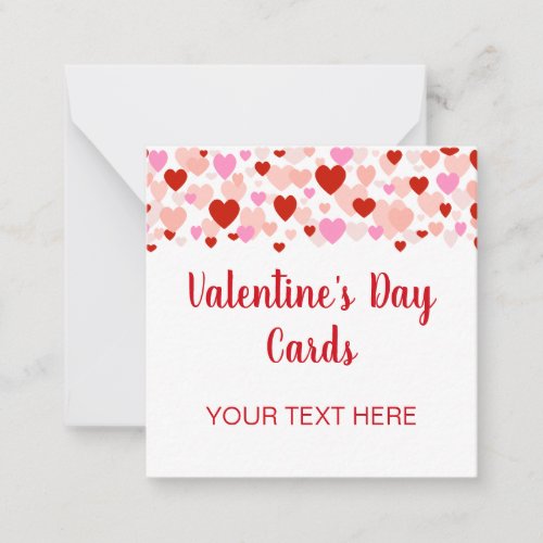 Little Valentines Day Cards with Heart Border