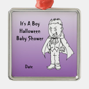 Little Vampire Halloween Baby Shower Ornaments