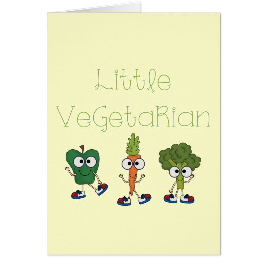 Little Vegetarian Cards (Front)