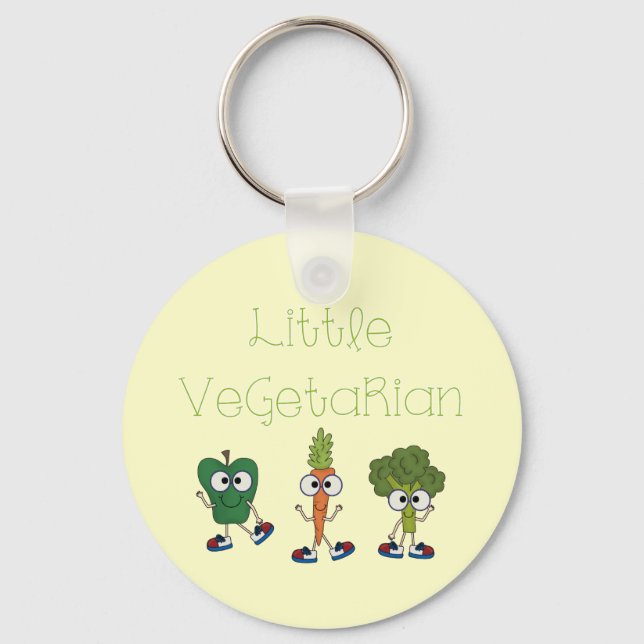 Little Vegetarian Keychain (Front)