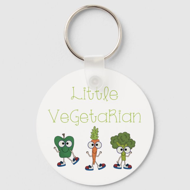 Little Vegetarian Keychain (Front)
