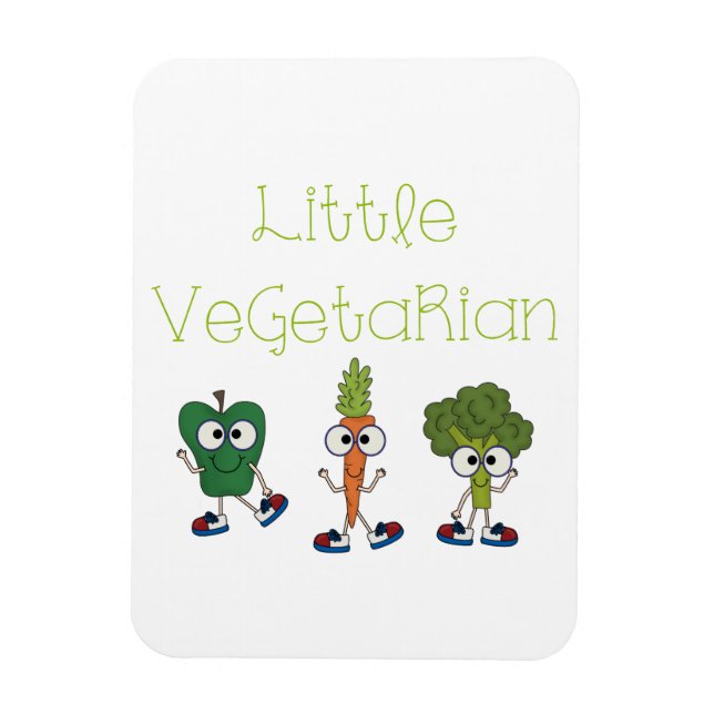 Little Vegetarian Magnet (Vertical)