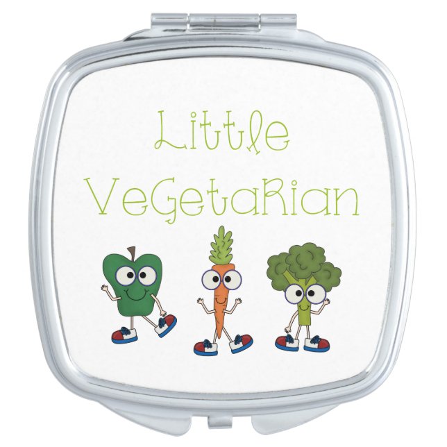 Little Vegetarian Makeup Mirror (Front)