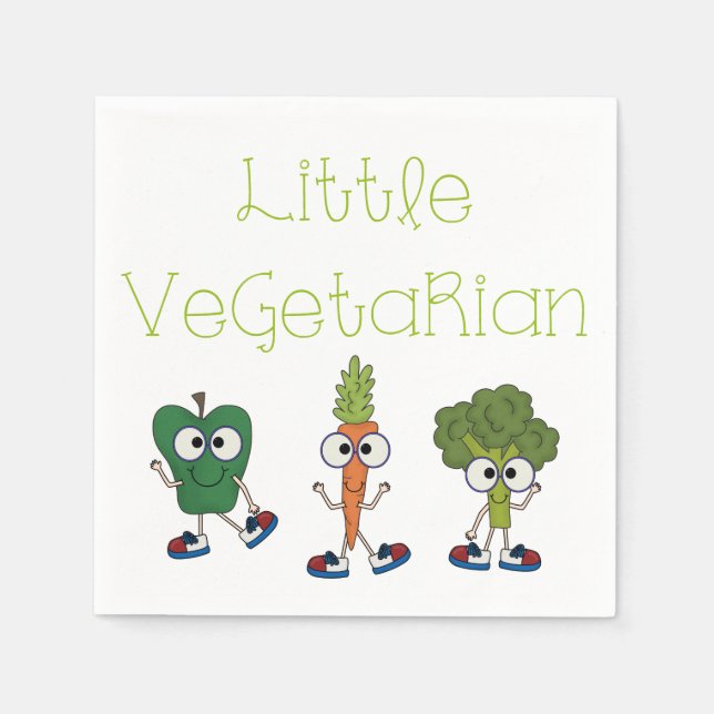 Little Vegetarian Napkins (Front)