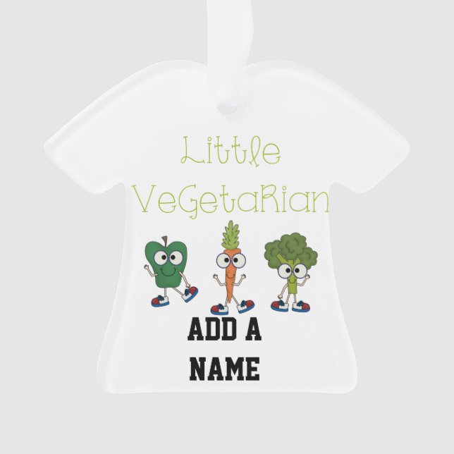 Little Vegetarian Ornament (Front)