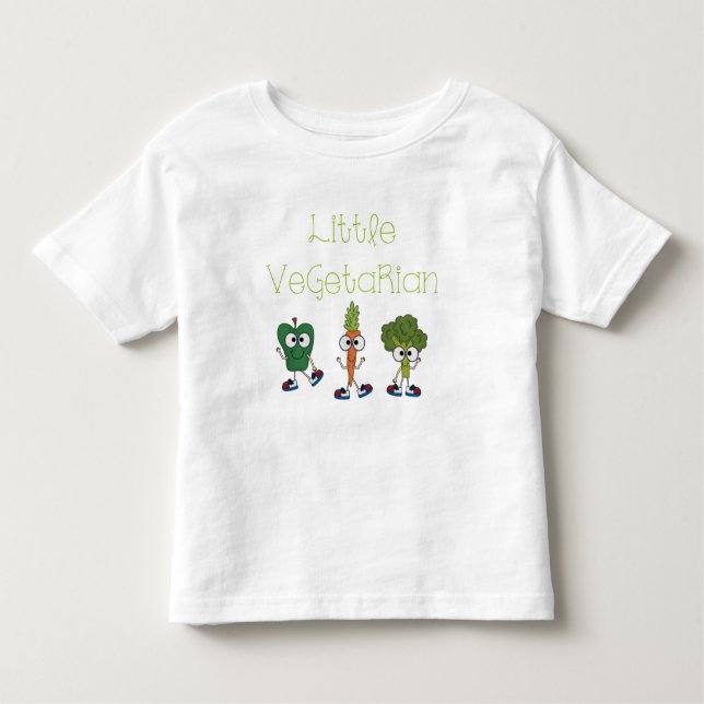 Little Vegetarian Toddler T-shirt (Front)
