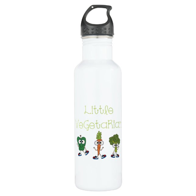 Little Vegetarian Water Bottle (Front)