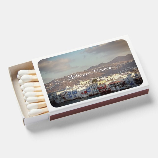 Little Venice, Mykonos Matchboxes (Front Open)
