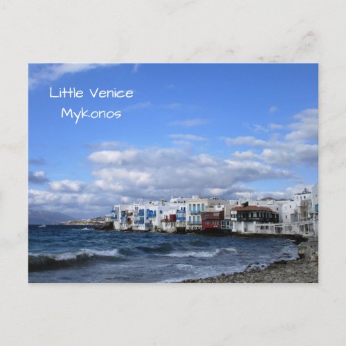 Little Venice Mykonos Postcard