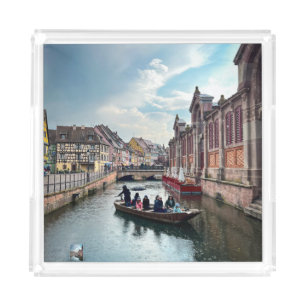 Little Venice River Boat Acrylic Tray