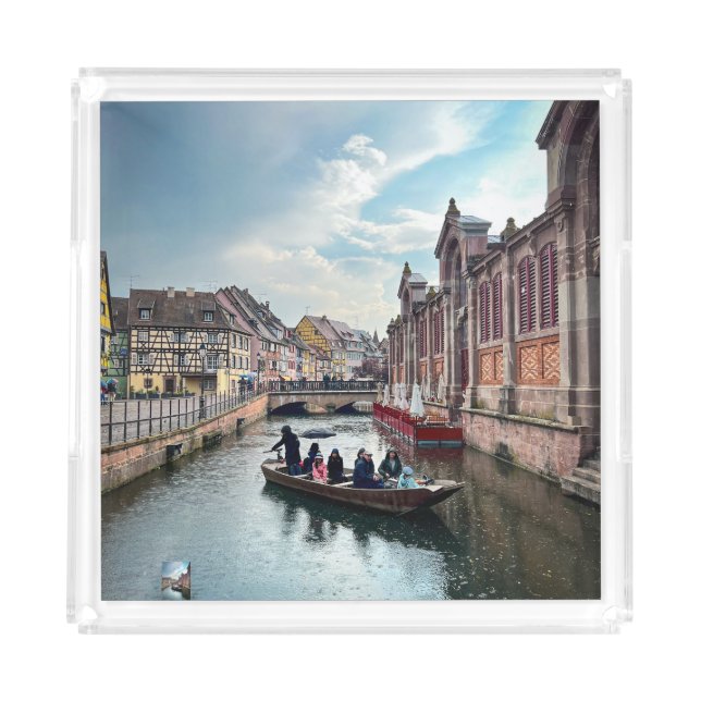 Little Venice River Boat              Acrylic Tray (Front)