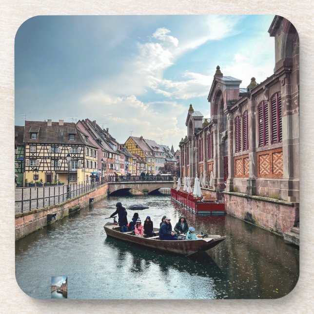 Little Venice River Boat              Beverage Coaster (Front)