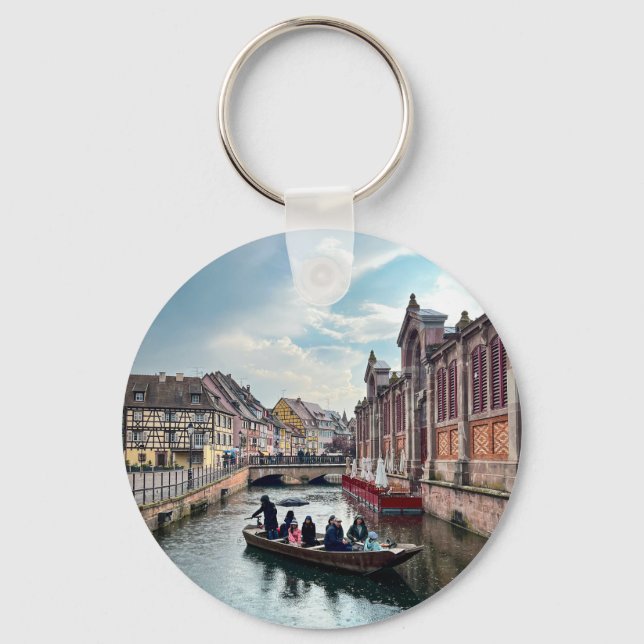 Little Venice River Boat      Keychain (Front)