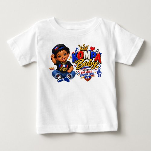 Little Vibes | Kompa Baby Haitian Kids T-Shirt