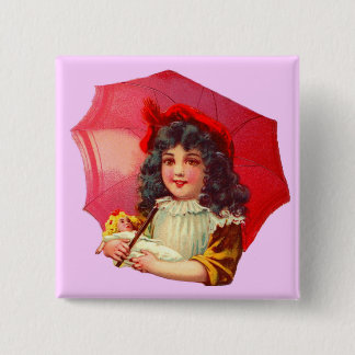 little Victorian girl and her doll Button