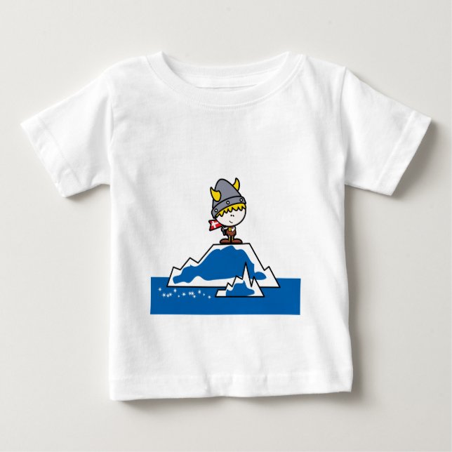 Little Viking Boy Baby T-Shirt (Front)