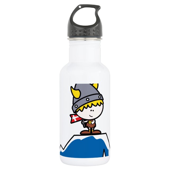 Little Viking Boy Water Bottle (Front)