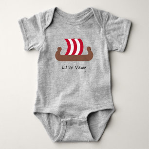 Little Viking Ship Baby Jersey Bodysuit
