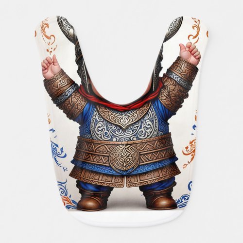 Little Vikings Feasting Bib Norse Baby Nourishme Baby Bib