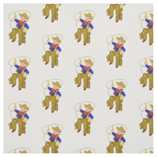 Little Vintage Cowboy Fabric